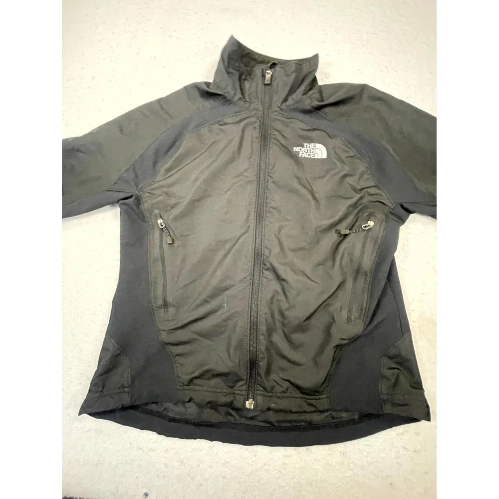 The North Face Flight‎ Series Windbreaker Jacket Womens Medium Black Mock Neck